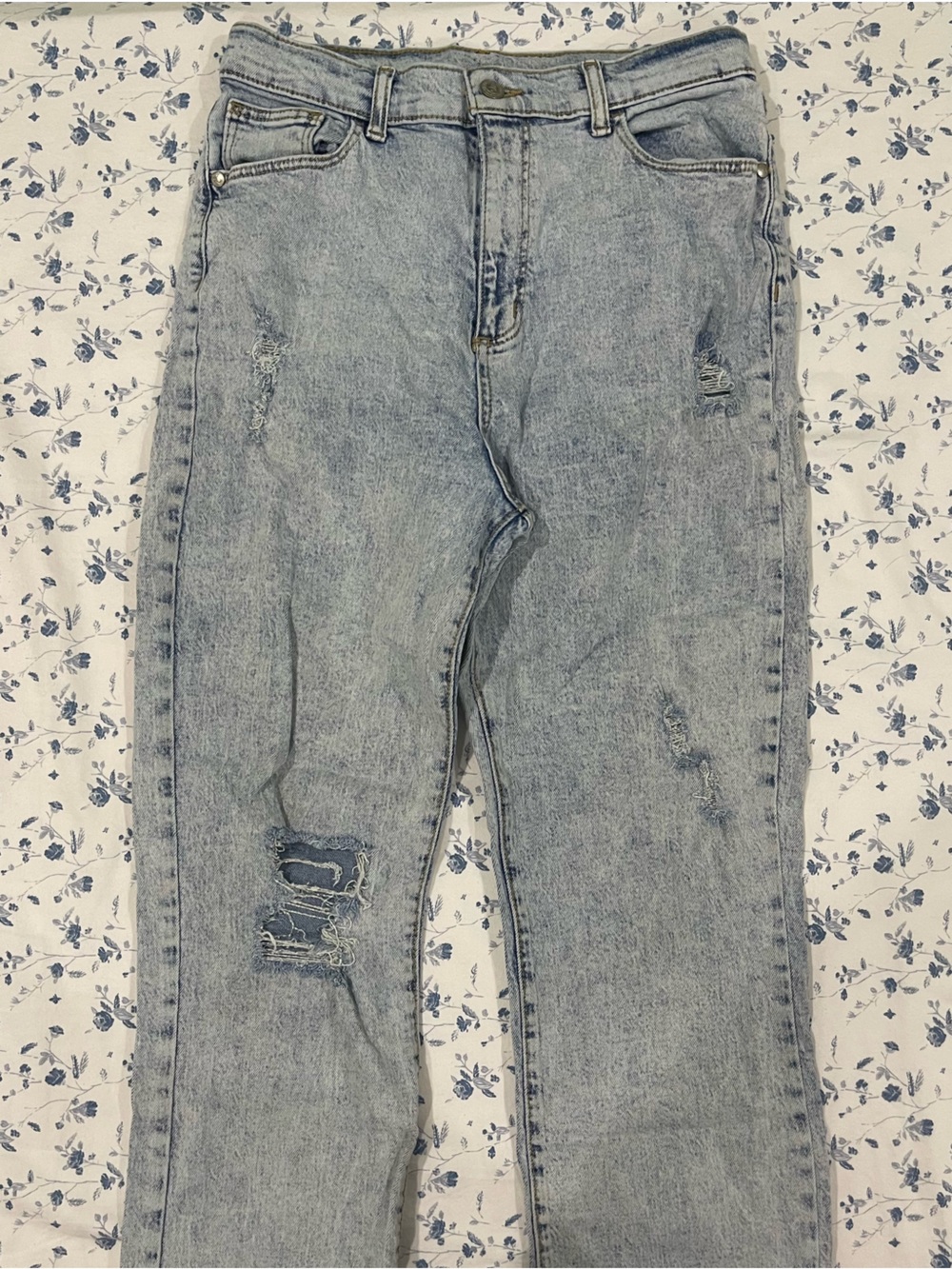 art class Light Blue Washed Denim Jeans with Contrast Stitching